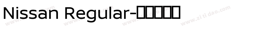 Nissan Regular字体转换